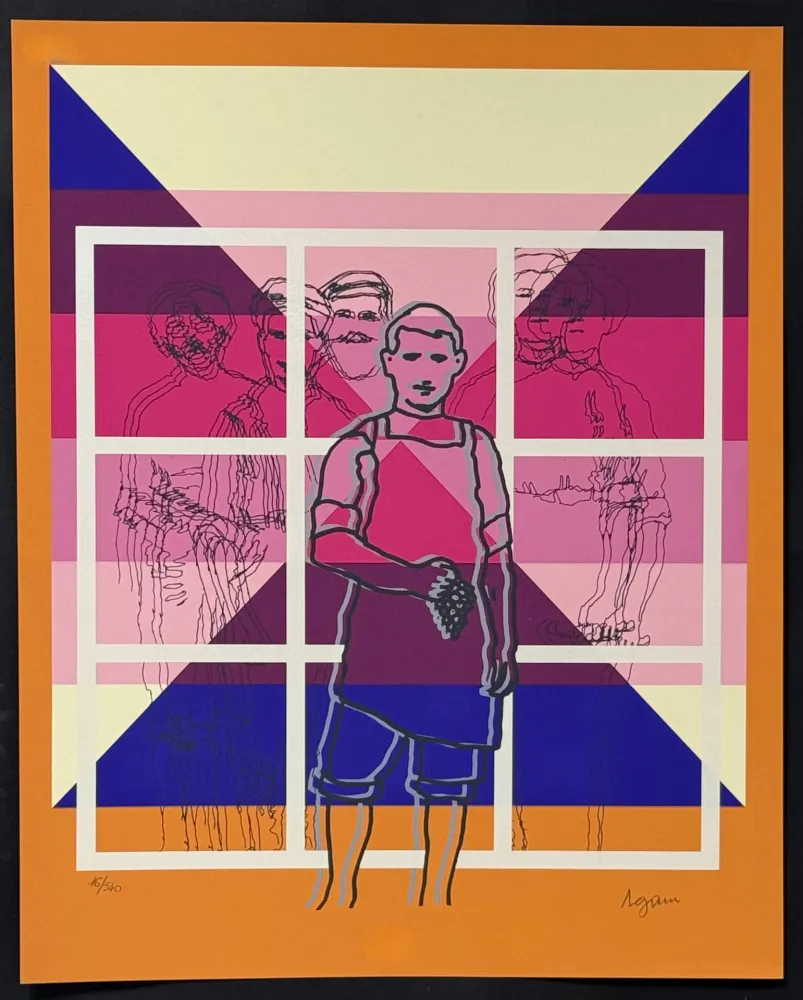 Screenprint Agam - David Ben Gurion 