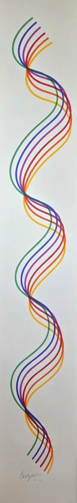 Screenprint Agam - Lines and Forms