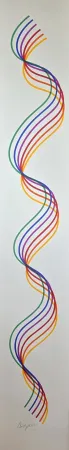Screenprint Agam - Lines and Forms