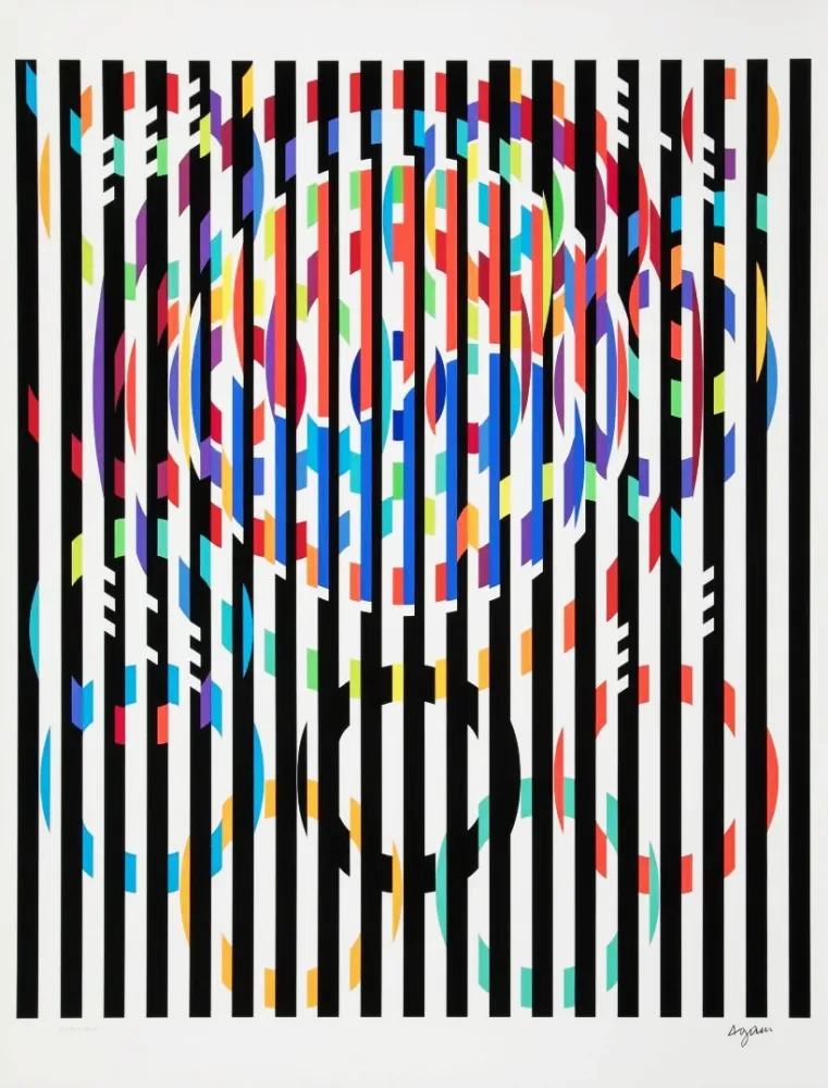 Screenprint Agam - Message of peace
