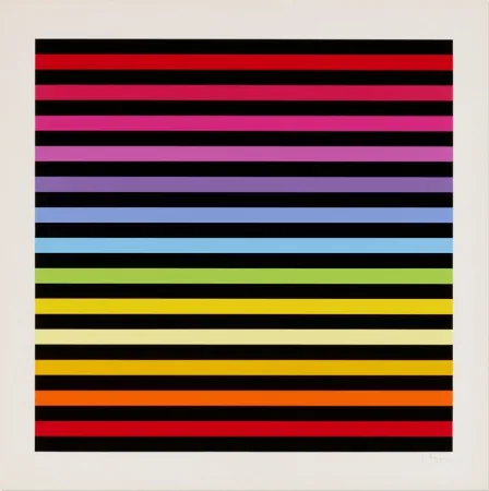 Screenprint Agam - Solfège, Transformation, Fusion