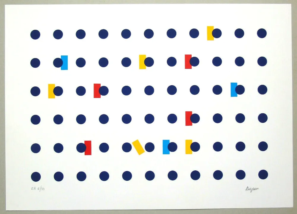 Screenprint Agam - Untitled