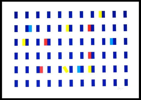 Screenprint Agam - Untitled