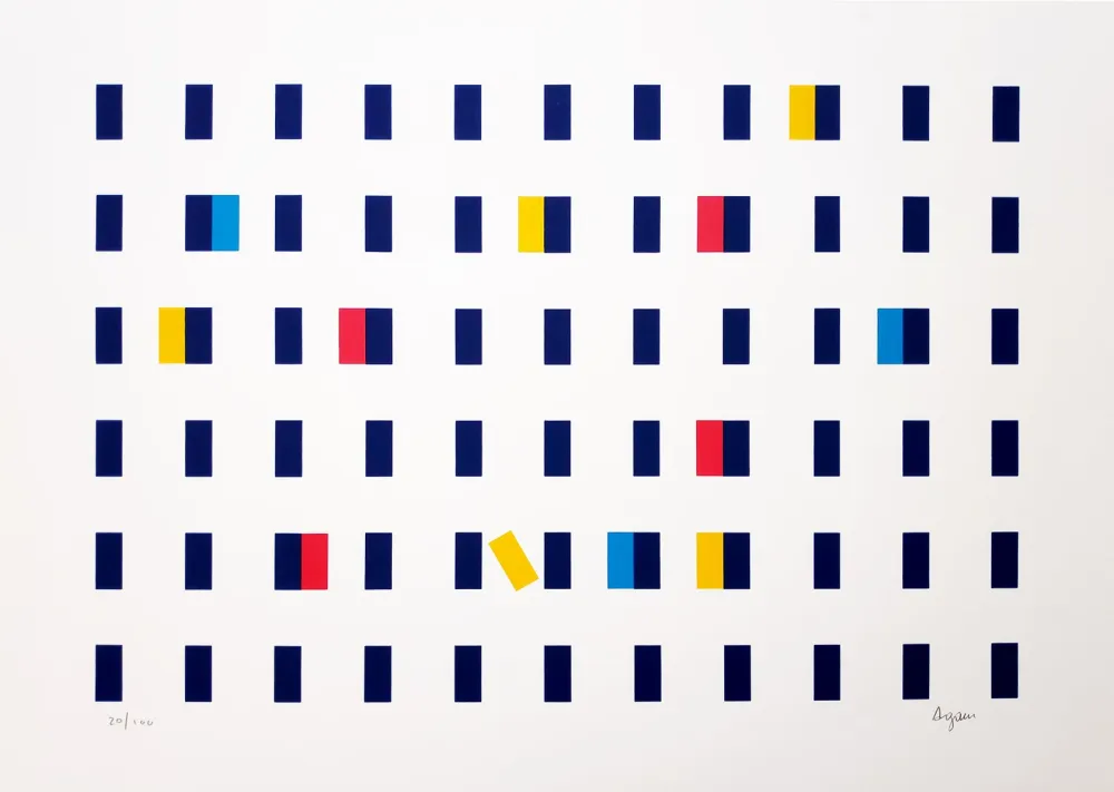 Screenprint Agam - Untitled II