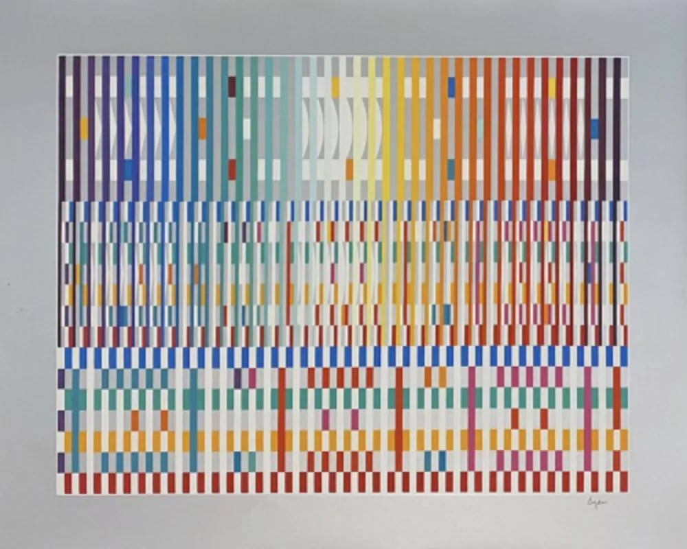 Lithograph Agam - Untitled II