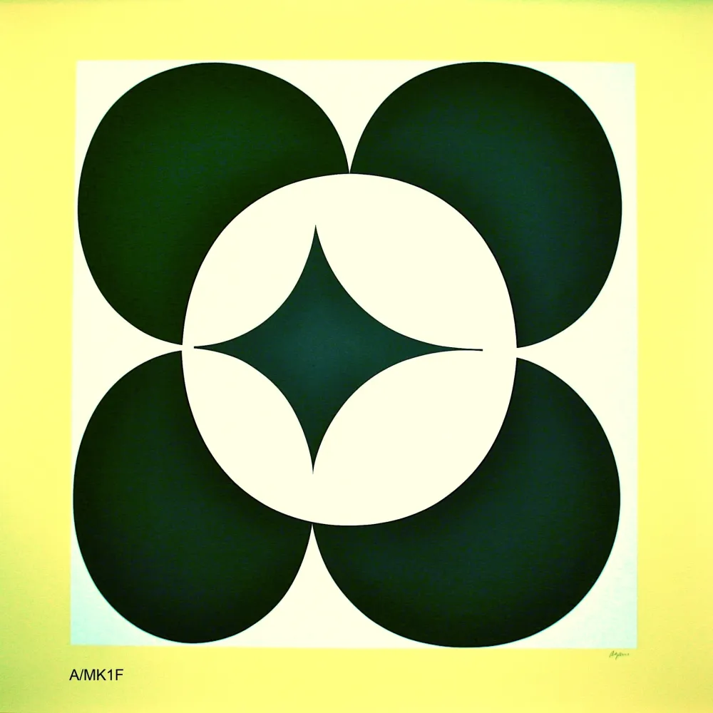 Screenprint Agam - YELLOW CIRCLE 1