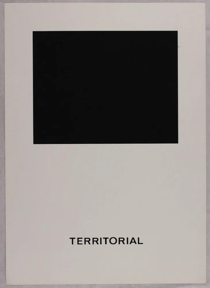 Screenprint Agnetti - Territorial from 'Spazio perduto e spazio costruito' portfolio, Plate B