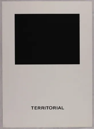 Screenprint Agnetti - Territorial from 'Spazio perduto e spazio costruito' portfolio, Plate B