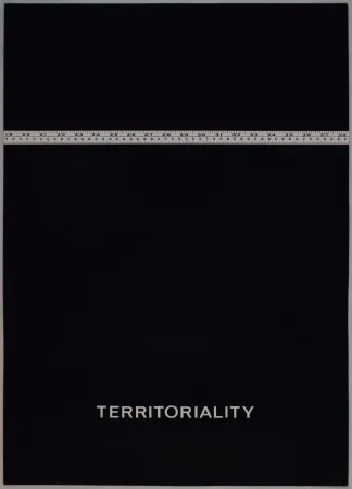 Screenprint Agnetti - Territoriality from 'Spazio perduto e spazio costruito' portfolio, Plate H