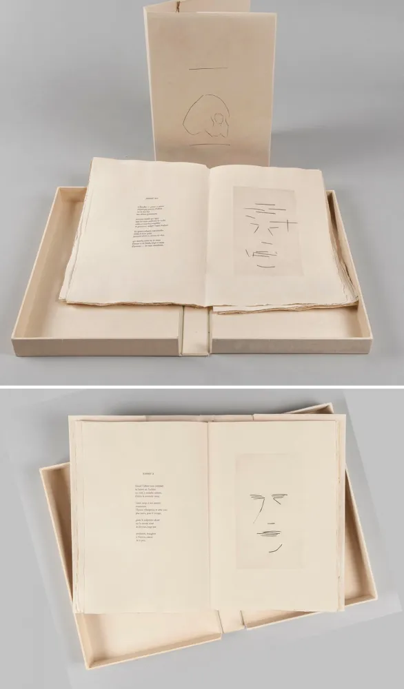 Illustrated Book Aguayo  - Pierre Lecuire : SONNETS FUNÈBRES. 12 gravures de Femin Aguayo (1975)