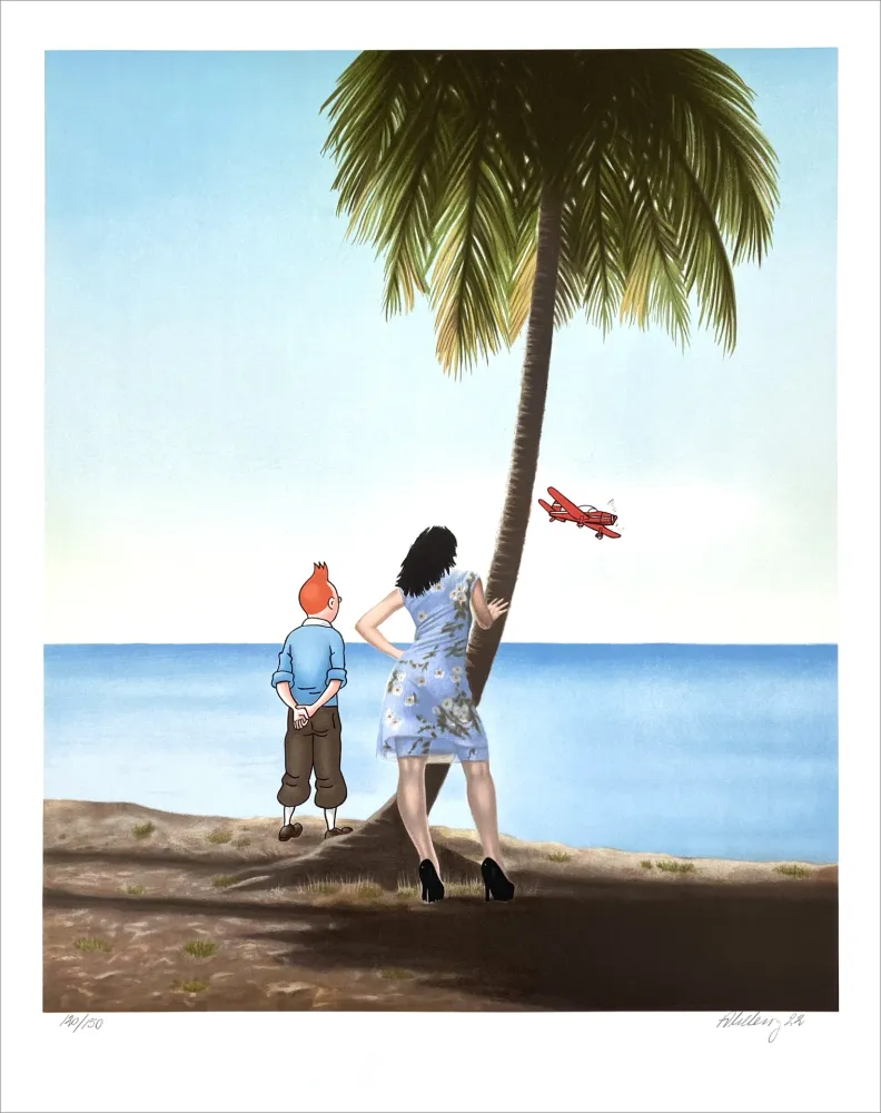 Lithograph Ahlberg - In the Air II