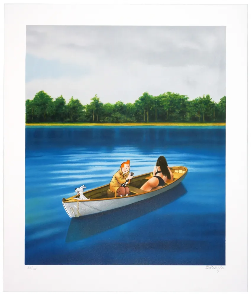 Lithograph Ahlberg - Sans titre