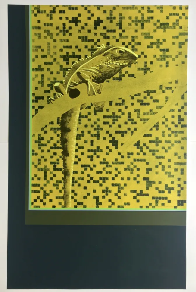 Screenprint Aillaud - Iguane