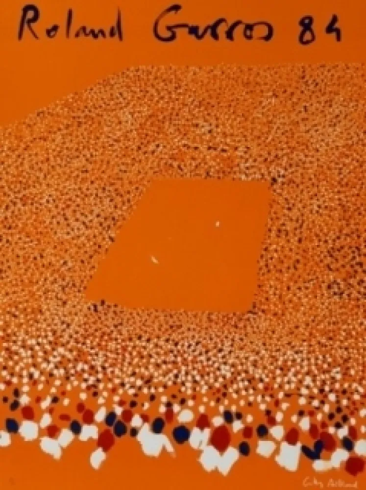 Lithograph Aillaud - Roland Garros 84