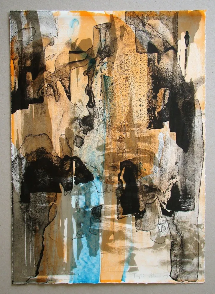 Lithograph Akai - Die glückliche Woche: Donnerstag