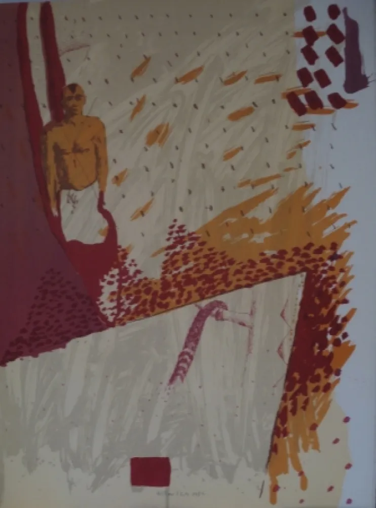 Lithograph Alberola - Acteon fecit