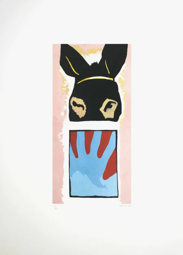 Lithograph Alberola - L'Ane, 1995 - Hand-signed!