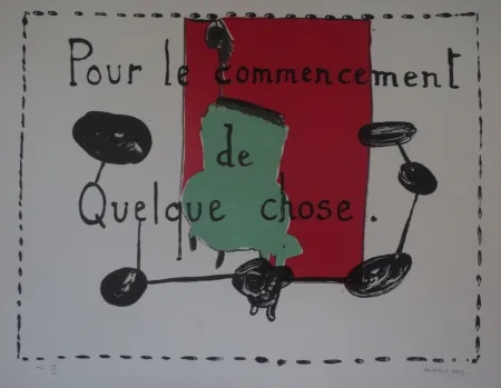 Lithograph Alberola - Pour le commencement de quelque chose