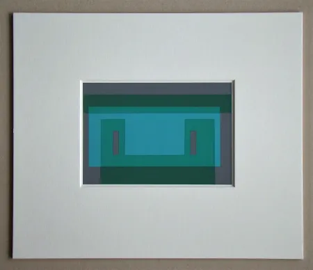 Screenprint Albers - Chalk Green Façade