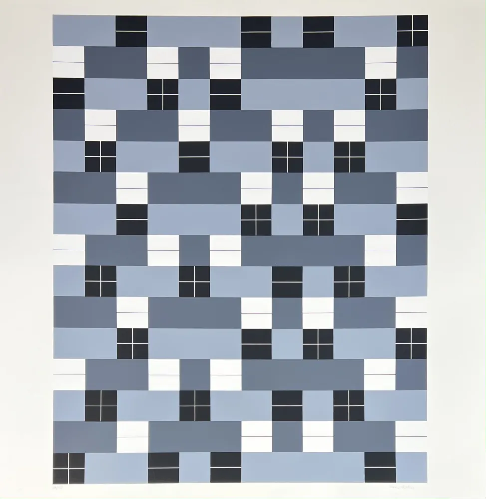 Screenprint Albers - Double Weave