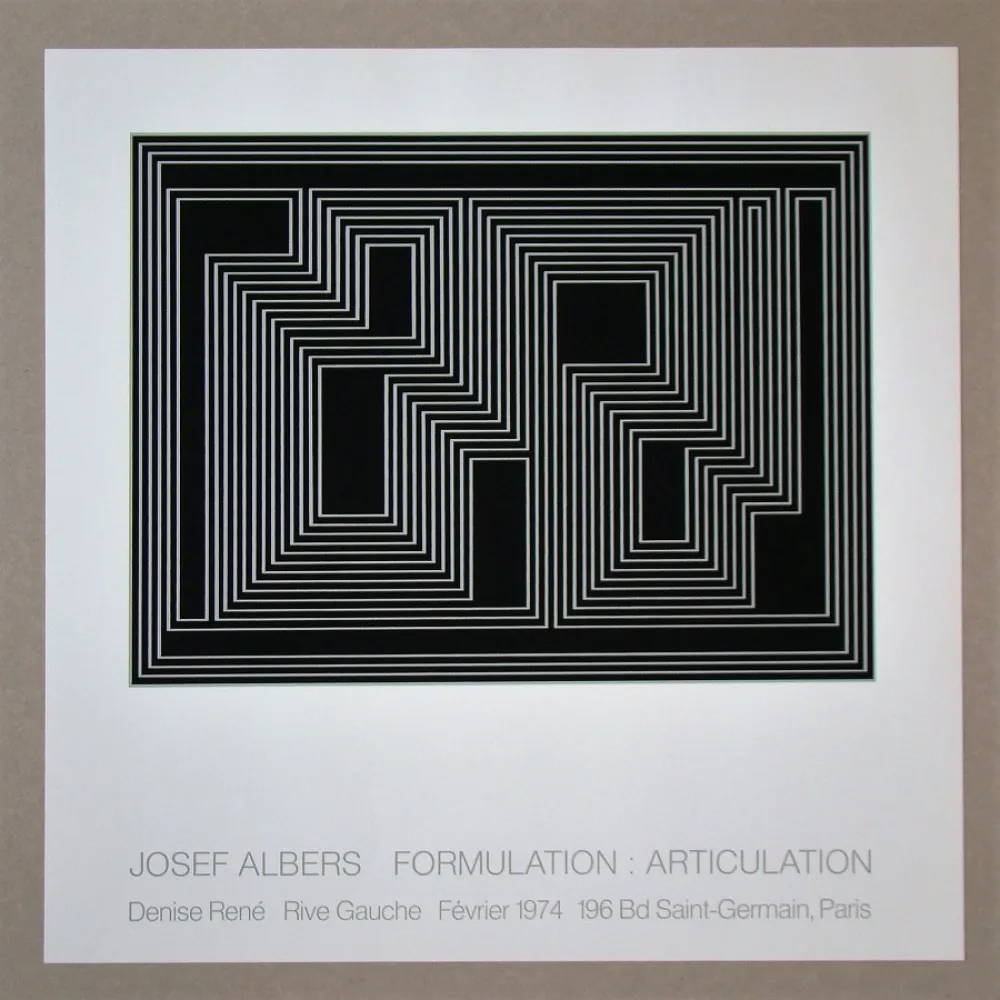 Screenprint Albers - Formulation : Articulation