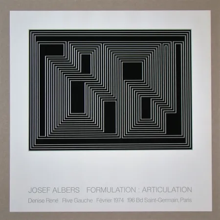 Screenprint Albers - Formulation : Articulation