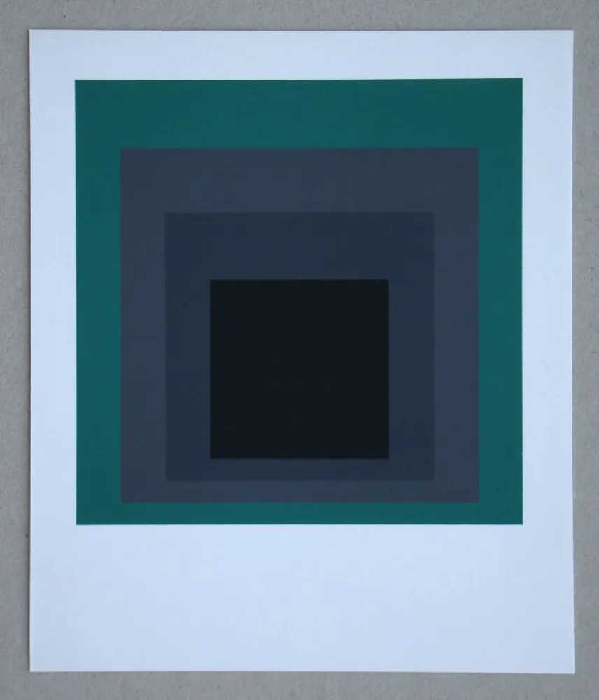 Screenprint Albers - Grisaille and Patina