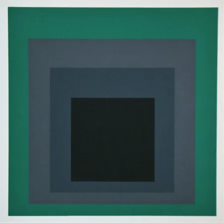Screenprint Albers - Grisaille and Patina, 1965
