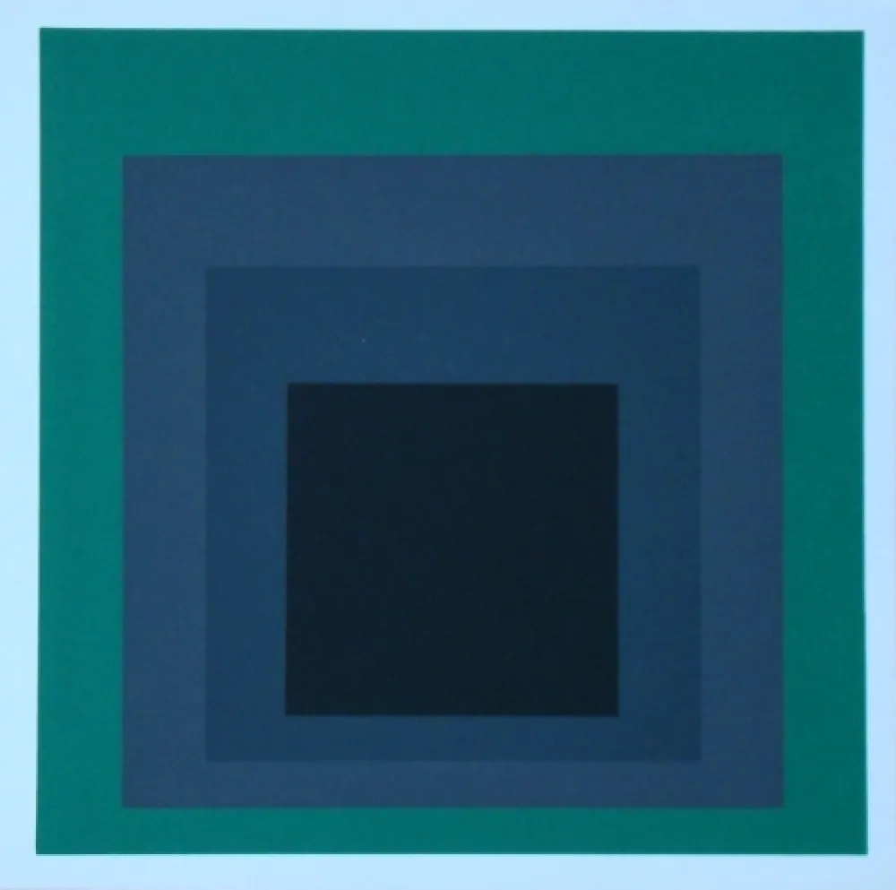 Screenprint Albers - Homage to the Square - Grisaille and Patina, 1965