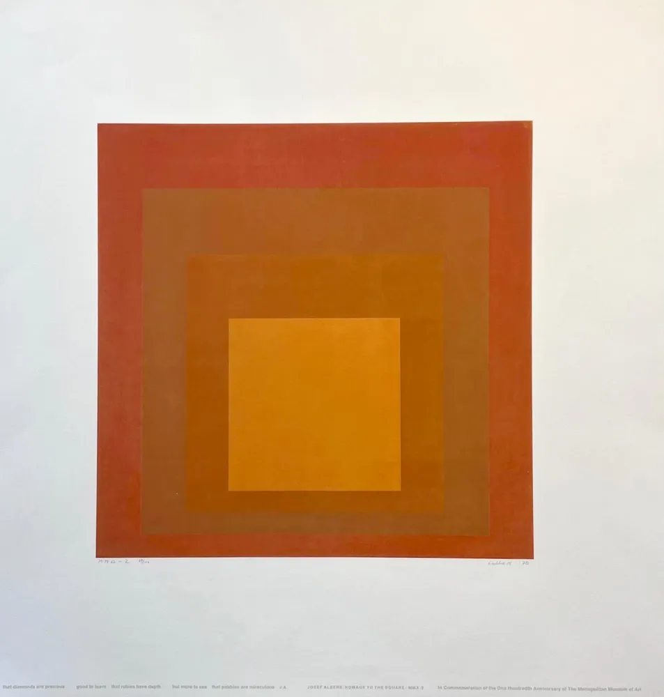 Screenprint Albers - Homage to the Square : MMA-2 