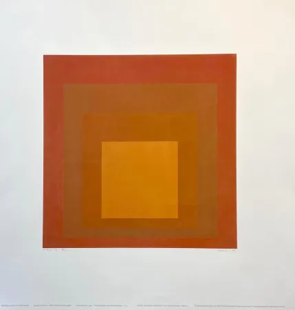 Screenprint Albers - Homage to the Square : MMA-2 