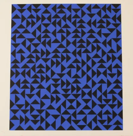 Lithograph Albers - INTAGLIO WITH TRIANGLES - EXACTA FROM CONSTRUCTIVISM TO SYSTEMATIC ART 1918-1985