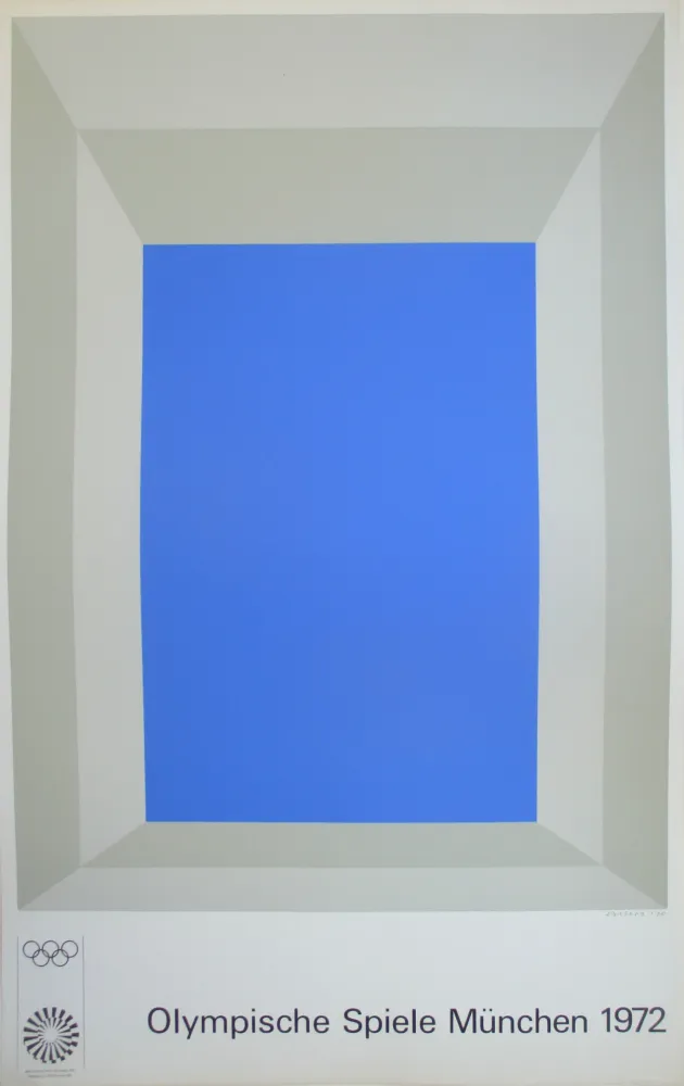 Screenprint Albers - OL 1972 - original colour silkscreen