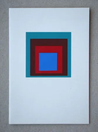 Screenprint Albers - Protected blue