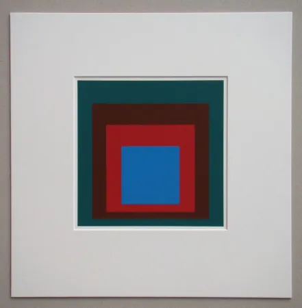 Screenprint Albers - Protected Blue