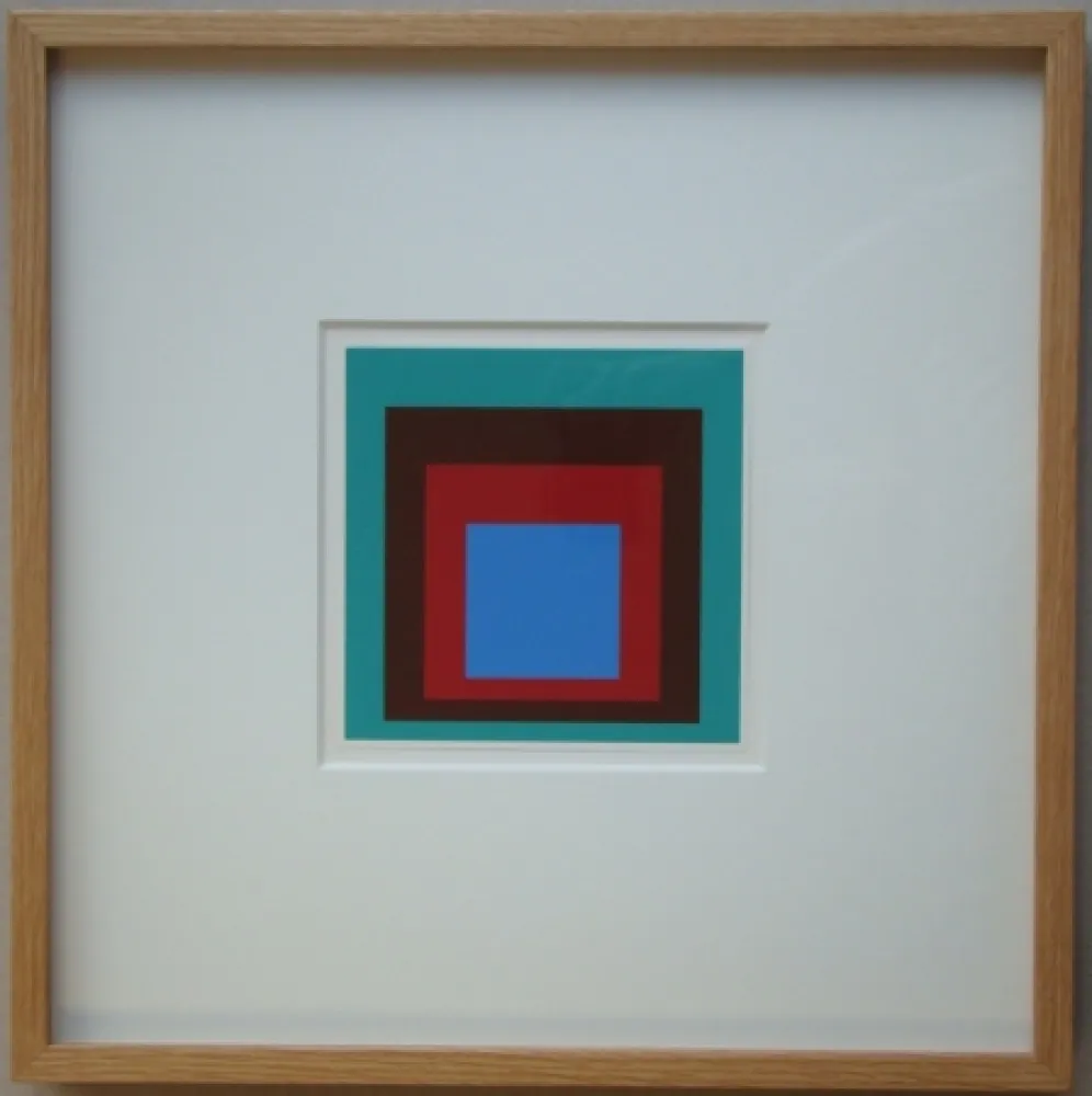 Screenprint Albers - Protected Blue, 1957