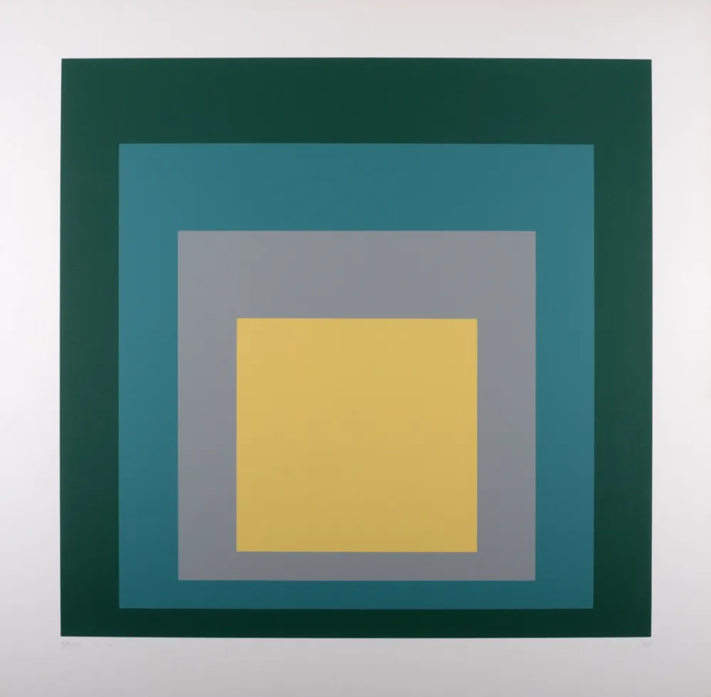 Screenprint Albers - SP - VI, 1967 - Hand-signed