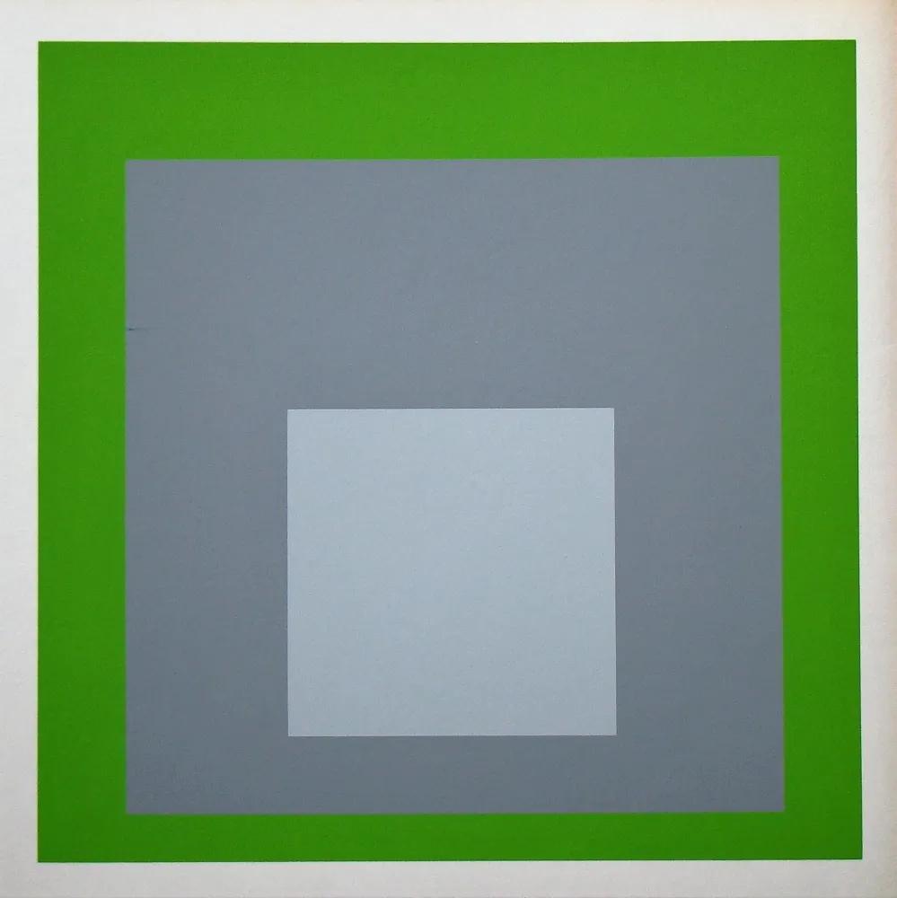 Screenprint Albers - White Marker, 1964