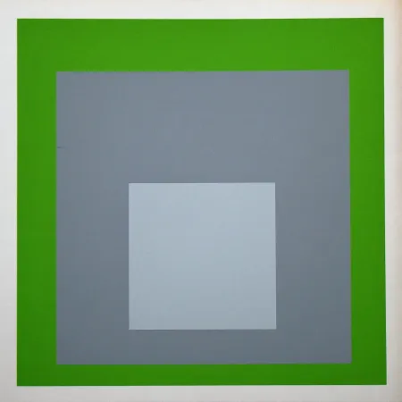 Screenprint Albers - White Marker, 1964