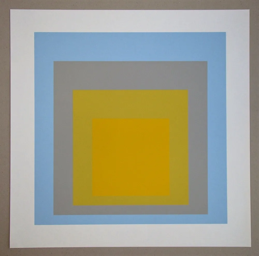 Screenprint Albers - Wide Light, 1962