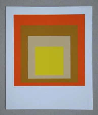 Screenprint Albers - Yes Sir