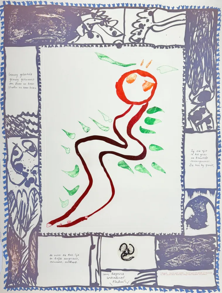 Engraving Alechinsky - À deux mains