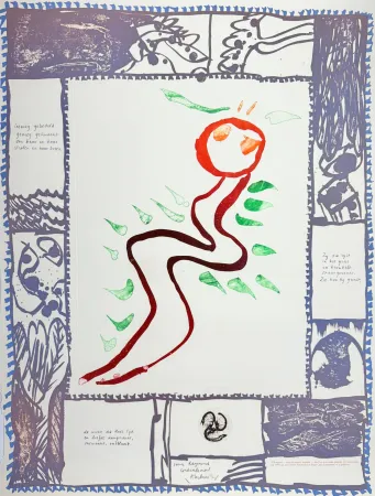 Engraving Alechinsky - À deux mains