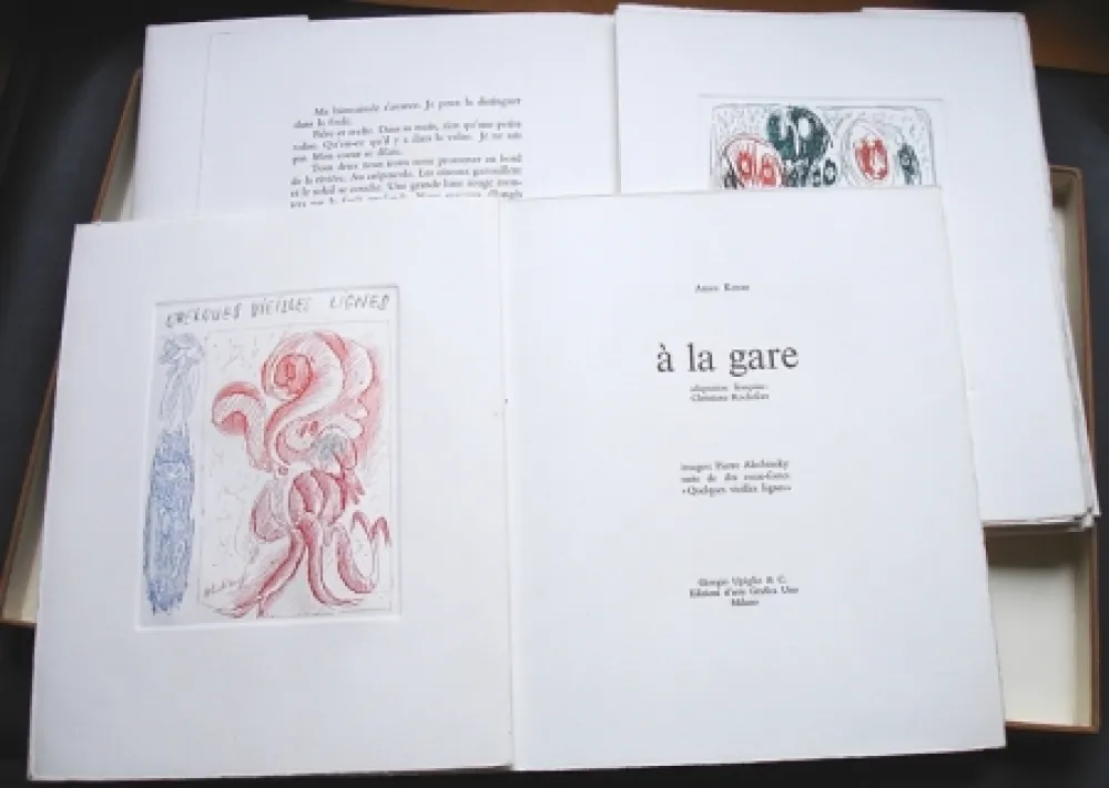 Illustrated Book Alechinsky - A la gare