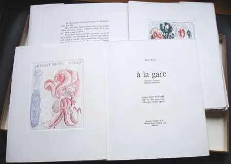 Illustrated Book Alechinsky - A la gare