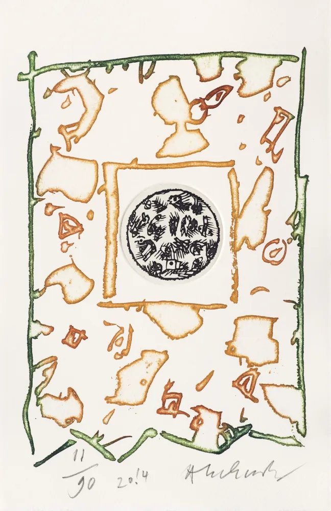 Lithograph Alechinsky - A l'heure qu'il est