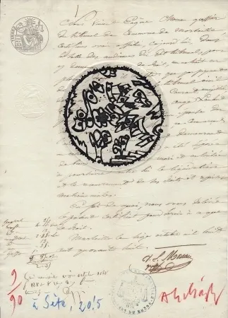 Etching Alechinsky - A Sète