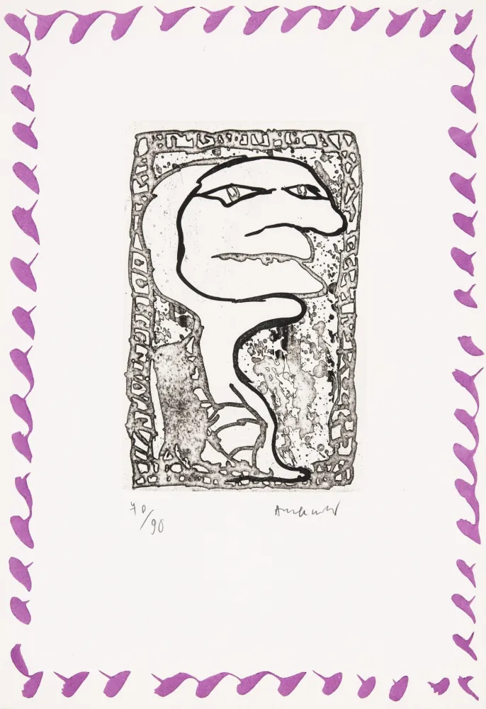 Engraving Alechinsky - Abécédaire 'Monument tobacco' 02