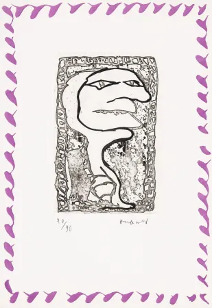 Engraving Alechinsky - Abécédaire 'Monument tobacco' 02