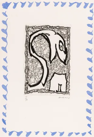 Engraving Alechinsky - Abécédaire 'Monument tobacco' 03